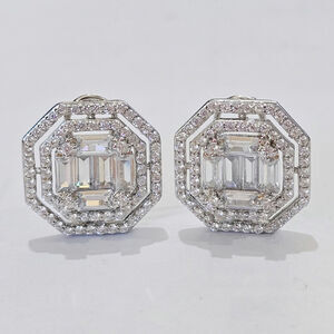 Rhodium Over 925 SS Bella Luce White Lab Diamond Earrings NWT DOCLY4